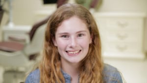 Sophie the braces patient in Metairie, LA